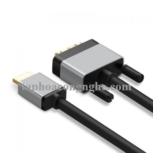 Ugreen 20889 5M màu Đen Cáp chuyển đổi HDMI sang DVI 24 + 1 thuần đồng cao cấp HD128 30020889